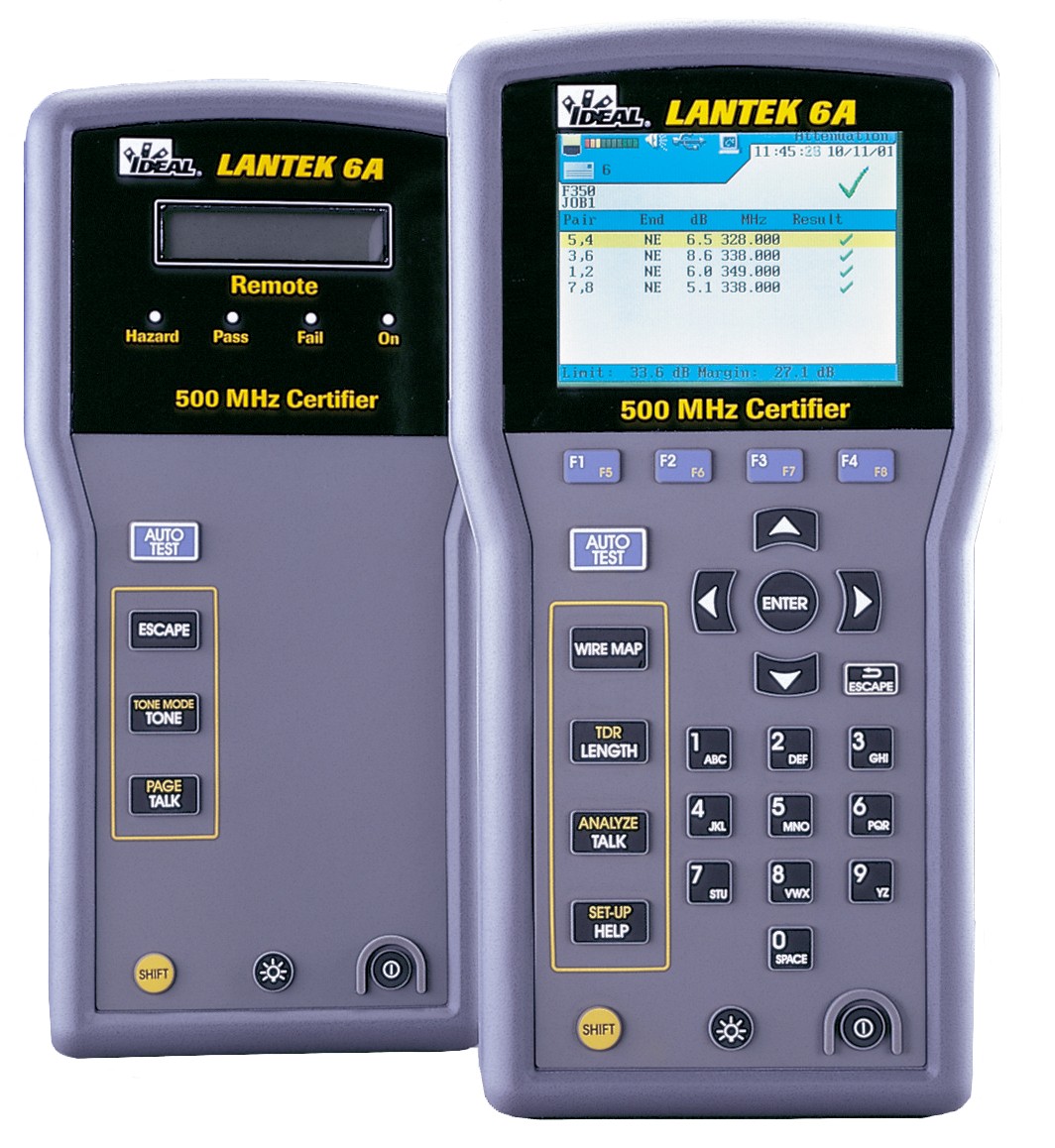 Rent Ideal Lantek 6a Cat5e Cat6 Cable Tester Certifier